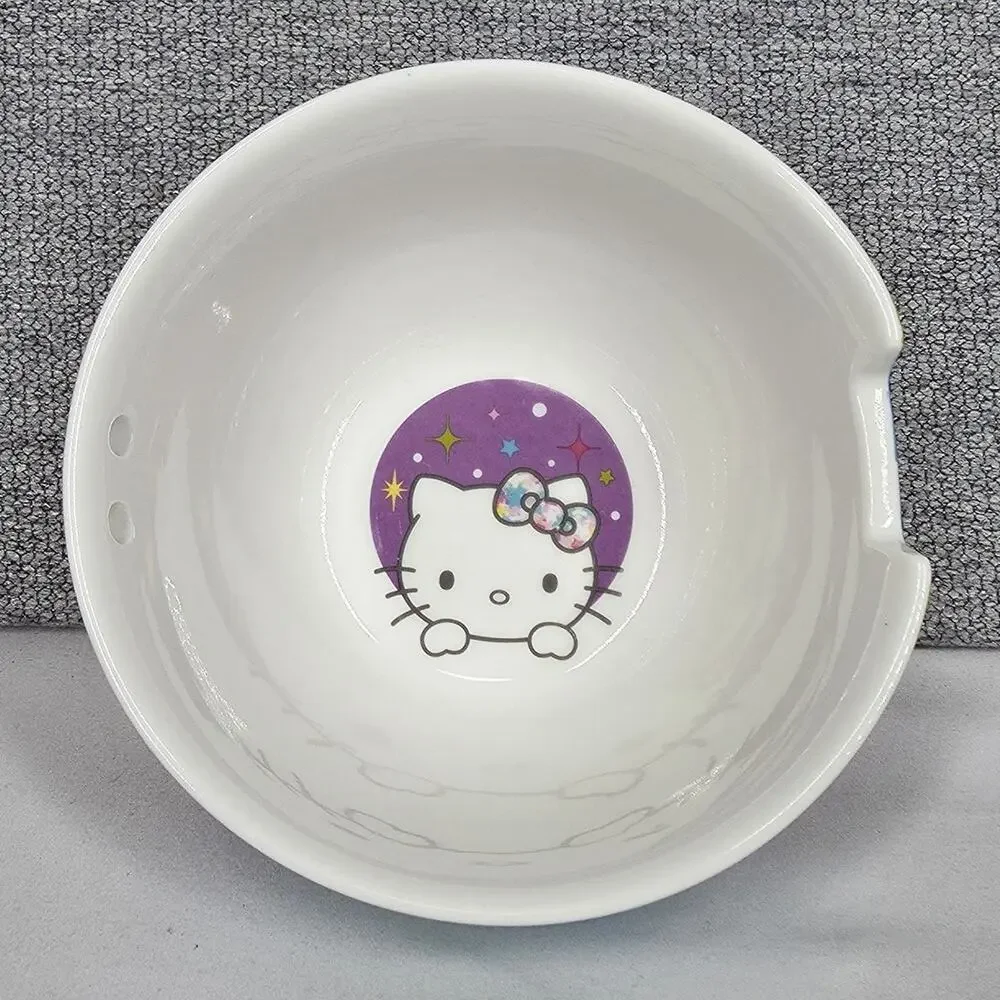 HELLO KITTY LARGE NOODLE BOWL – BIOWORLD – CHOPSTICK HOLDER – 16 OZ – 2020/2024